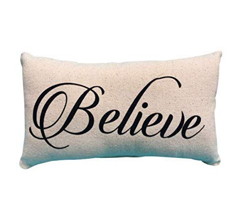 believe throw pillow