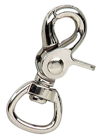 SecureLine 7009-12 2-3/8-Inch X 1/2-Inch Snap Hook with Swivel Eye Trigger
