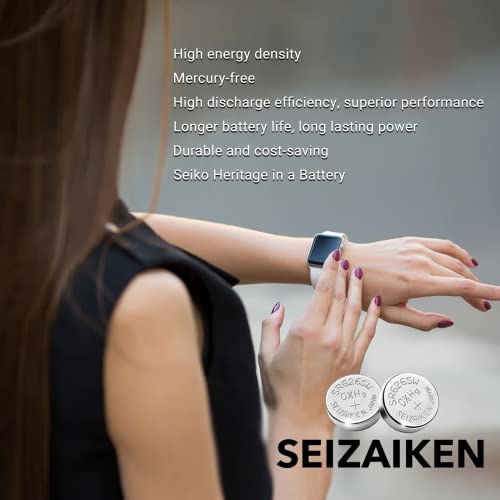 Image of 377 SR626SW 1.55V 0% Hg Silver Oxide Watch Battery (10 Batteries) Made in Japan by Seiko