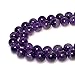 JarTc AAAA+ Natural Dreamy Amethyst Beads Round Stone Beads DIY Loose Beads For Jewelry Making Beads 15" (10mm)