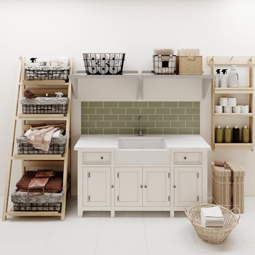 Image of AmGood 18 inch x 30 inch Stainless Steel Wall Shelf | Appliance & Equipment Metal Shelving | Kitchen, Restaurant, Garage, Laundry, Utility Room | Heavy Duty | Squared Edge | NSF Certified