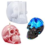 LET'S RESIN Silicone 3D Large Skull Shape Molds, Skeleton Skull Epoxy Resin Mold for Candle Making, Home Decor, Outdoor, Resin Casting Art Crafts