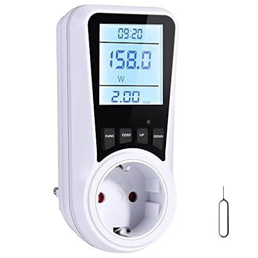 Vinabo Medidor de consumo eléctrico, contador de potencia de consumo de corriente, 16 A/3680 W, medidor de potencia con pantalla LCD, 7 modos de monitoreo, protección contra sobrecarga | Ya disponible en tu tienda friki favorita! En mundofriki.es! Vinabo Medidor de consumo eléctrico, contador de potencia de consumo de corriente, 16 A/3680 W, medidor de potencia con pantalla LCD, 7 modos de monitoreo, protección contra sobrecarga | Ya disponible en tu tienda friki favorita! En mundofriki.es!