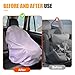 Tuxihapp Baby Car Seat Sun Shade Cover with Cute Rabbit Pattern, Infant & Toddler Carseat Cooler Heat Protector, Blocks Sun and UV Rays, Keeps Auto Seat at Cool Temperature Travel Accessories(Rabbit)