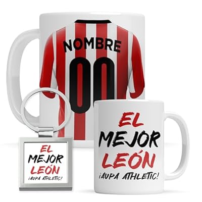 Taza personalizada Athletic de Bilbao - Regalo Original para aficionados del Fútbol - Personaliza tu taza de desayuno - Taza de Desayuno café | Ya disponible en tu tienda friki favorita! En mundofriki.es!