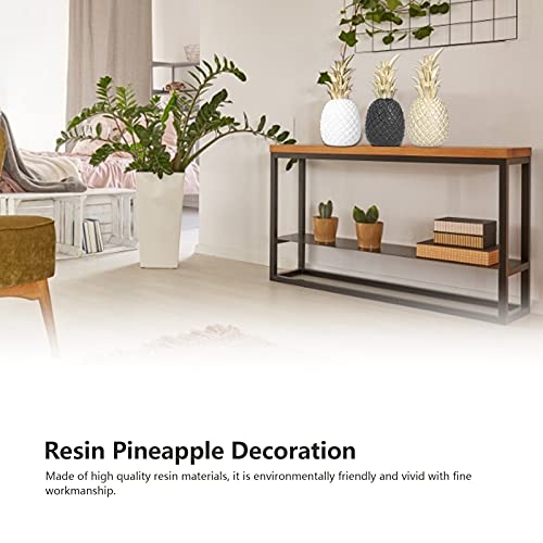 Estatua decorativa de piña de resina artificial miniatura 2