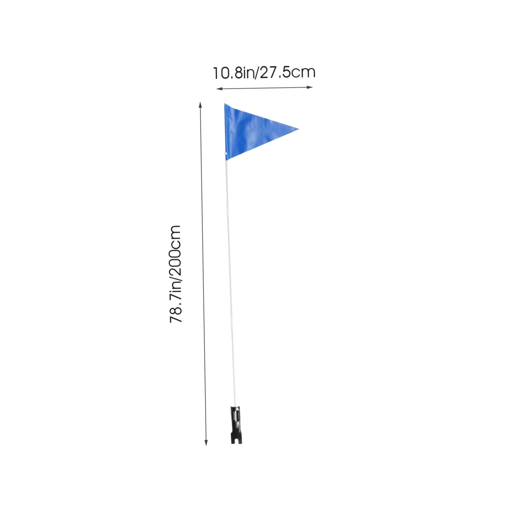 VOSAREA Adjustable Bike Safety Flag with Pole - High Visibility Reflective Flag for Cycling - Portable Safety Flag for Biking Durable 787 Inches Tall Bike Flags for Enhanced Safety
