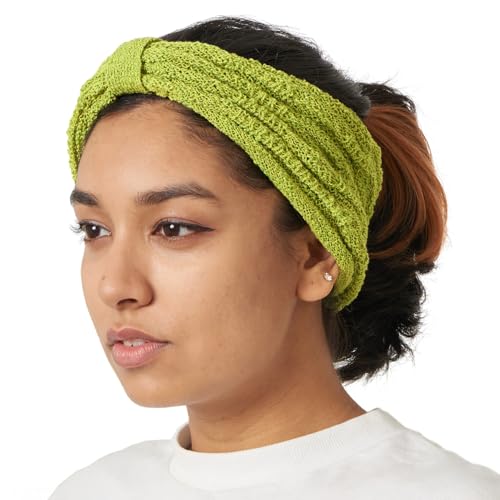 Bandeau en maille respirant avec tissu mesh léger vert