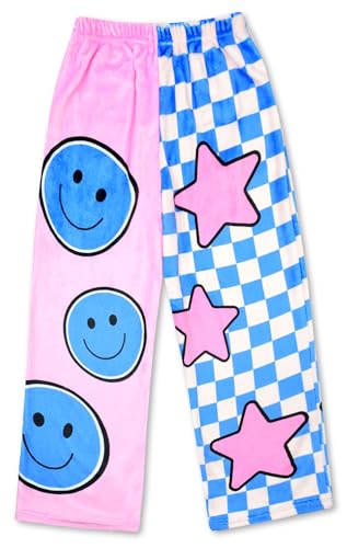 Image of iscream Big Girls Silky Soft Plush Pretty Print Fleece Pants - Boho Bliss Collection