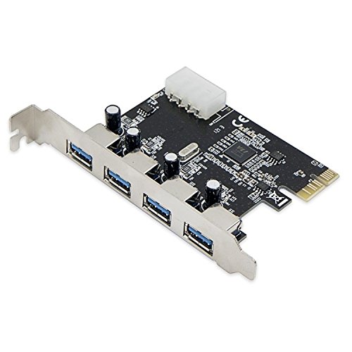 SYBA SD-PEX20133 Carte d'Extension USB 3.0 SuperSpeed Débit Réel 5Gbps