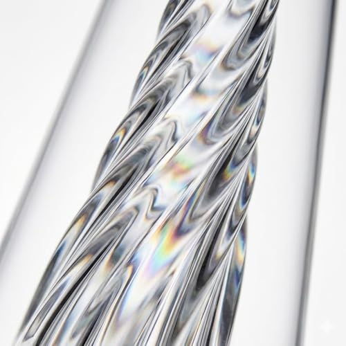 Clear Borosilicate Glass Cone Component - Precision Geometric Glass Art Supply for DIY Crafting, Stained Glass Making, Heavy Wall Construction (Clear)