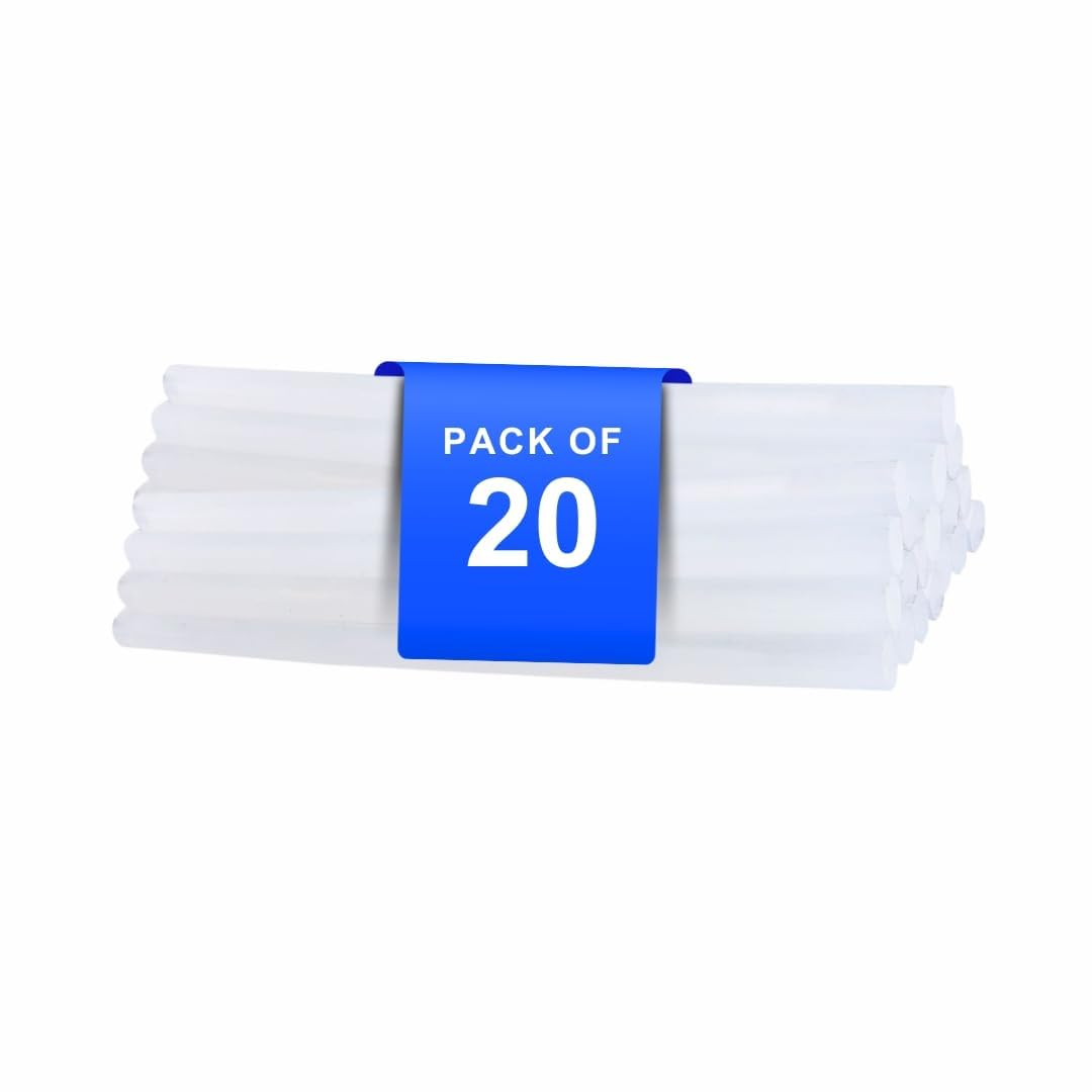 11mm Glue Sticks for Glue Gun - 11mm x 165mm in Length - Hot Melt Transparent Glue Stick - Pack of 20 - Bonding Adhesive Glue Sticks for DIY - Arts Crafts - Schools and Industries-image-28