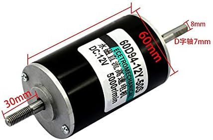 10kgf.cm High Torque Double Shaft Electric Motor 5000RPM/10000RPM High Speed 12V 24V Motor Permanent Magnet DC Motor - (Speed(RPM): 24V 10000rpm, Voltage(V): Motor and Bracket)