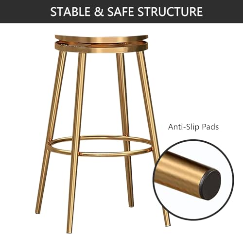 Tabourets de bar ensemble de 2 chaises de bar pivotantes 65cm