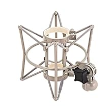 For 42 - 48mm Diameter Microphones Angle Adjustable Stand Adaptor 3/8" and 5/8" Thread Adaptor