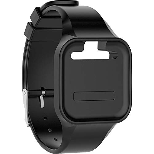 Golf Buddy Bundle Voice 2 Golfbuddy Voice2 Easy-to-Use Talking GPS (White/Black) + Silicon Wristband (Black)