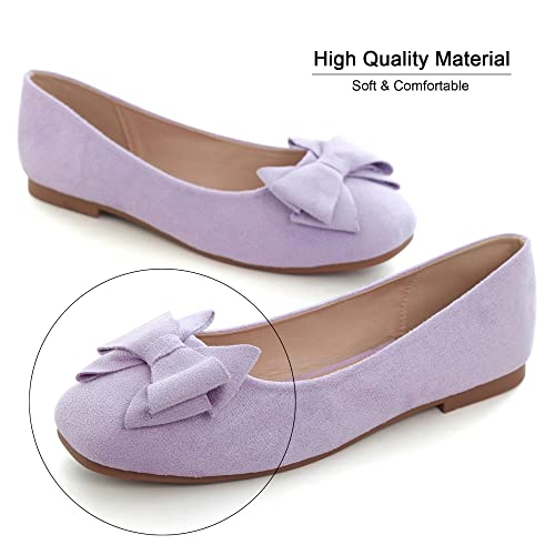 Image of Dear Time Women's Flats Shoes Bowknot Dressy Ballets Loafers Wedding Business Casual Walking Shoes