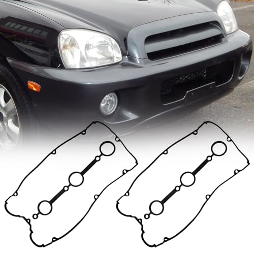 Image of VS50386 Engine Valve Cover Gasket Set Replacement for Hyundai XG300 XG350 Santa Fe Kia Amanti Sedona Sorento 3.0L 3.5L V6 24V, 2 Valve Cover Gaskets, 2 Spark Plug Tube Seals.
