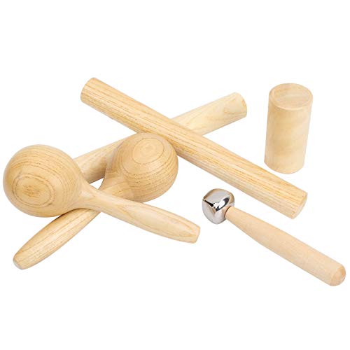 Instruments à percussion Orff en bois naturel bébé jouets éveil musical 5 pcs