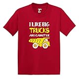 I Like Big Trucks and I Cannot Lie Infant/Toddler Cotton Jersey T-Shirt (Red, 2T)