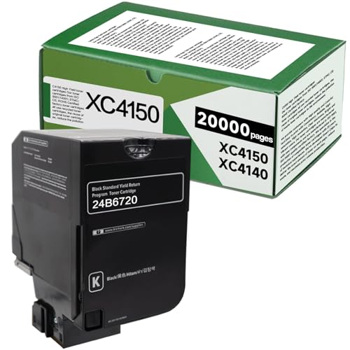 Toner laser reconditionné noir 24B6720 compatible imprimante Lexmark XC4140 et XC4150