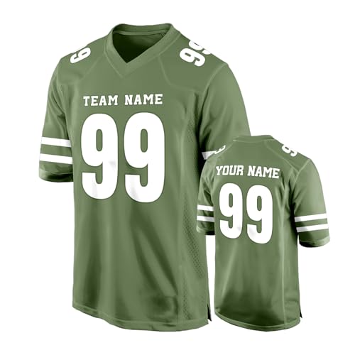 Personalized Army Green Football Jersey
