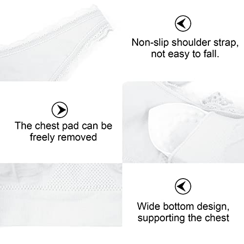 Sports Bras for Women Front Cross Front Side Buckle Bra Wireless Bra Pads Seamless Comfort Bra Yoga Bra 1/2/3 Pack4