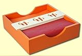 talvela bass Holzartikel Herz Serviettenbox orange