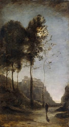 Graffiti art mural moderne Corot 60x90cm pour habiller un grand mur vide