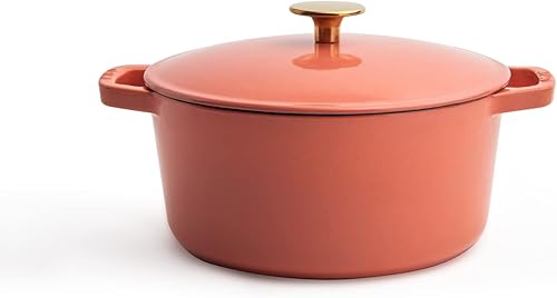 Vista 17 de Milo by Kana 3.5-quart Enameled Cast Iron Dutch Oven with Lid Premium Casserole Cooking Pot Enamel Coating Inside and Out Oven Safe and White