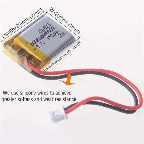 Batería 402025 de 3,7V estable para dispositivos compactos de precisión 3