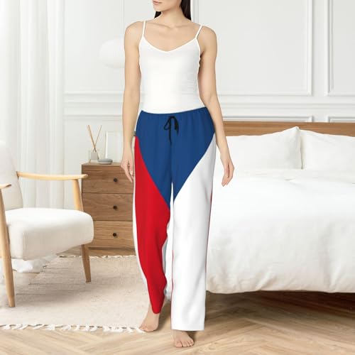 Vêtement de nuit imprimé république tchèque pantalon pyjama femmes ample - 6