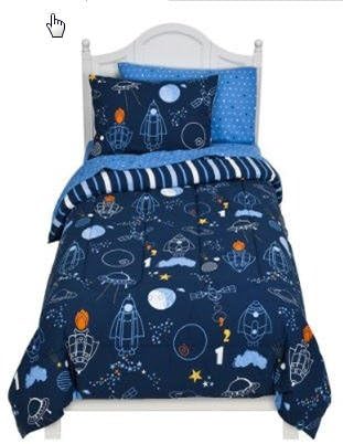 rocket ship comforter