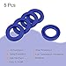 MECCANIXITY UN Radial Shaft Seal 25mm ID x 40mm OD x 6mm Width PU Oil Seal, Blue Pack of 5