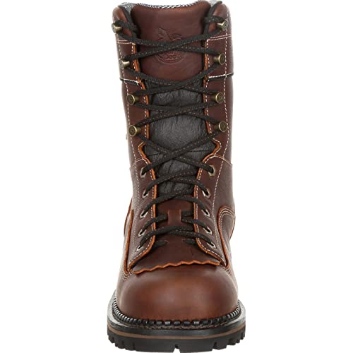 Georgia Boot Amp Lt Logger Low Heel Waterproof Work Boot Size 12(M) #TOP2