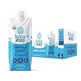 Koia Kids Plant Based Protein Shake, Vanilla, Ready to Drink, 9g Protein, 4g Low Sugar, 4g Fiber, 21 Vitamins & Minerals, Dairy-Free, Allergen-Free, Organic, Non-GMO, 8 Fl Oz (Pack of 12)