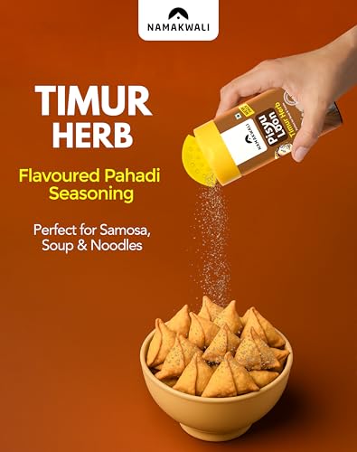 Image of Namakwali Flavoured Pahadi Salt Schezwan Pepper Timur Seasoning, 100 Gram | Seasoning mix for Popcorn, Noodles, Raita, Juice, Fruits, Sweet Corn, Makhana & more | 100% Organic & No Preservatives | Shark Tank India product
