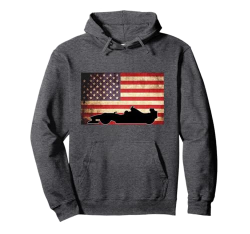 American USA Flag Indy Car Fan Lover Racecar Formula Gift
