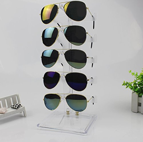 E-Meoly Lot de 5 Paires de Lunettes de Soleil en Acrylique Cover