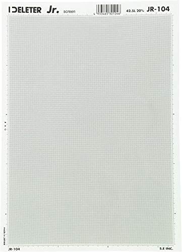 Deleter Screen Tone Jr JR-104 [Dot Pattern 42.5L/10%][Sheet Size 182x253mm (7.16"x9.96")] for Comic Manga Illustration Graphic Screentone