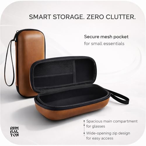 Image of Hard Carrying Case for Ray-Ban Meta Smart Glasses, Accessories Compatible with Meta Ray-Ban Wayfarer, Skyler & Headliner, Protective Travel Storage Box
