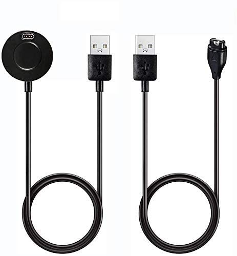 FitTurn Charger Compatible with Garmin Forerunner 970/570/265/265s/265Music/225/225S/955/955 Solar Charger Replacement USB Charger Charging Cable Dock