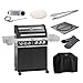 Produktbild Schindler + Hofmann KS2721 RÖSLE BBQ-Station Videro G4-S + Abdeckhaube + Grillrost und Pizzastein Vario + Grillzubehör