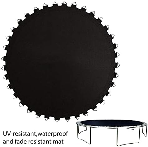 Round Fitness Trampoline Jumping Mat - Durable Elastic Pad with Triangle Buckles, Perfect for Indoor & Outdoor Exercise, Trampoline Accessories for Kids & Adults