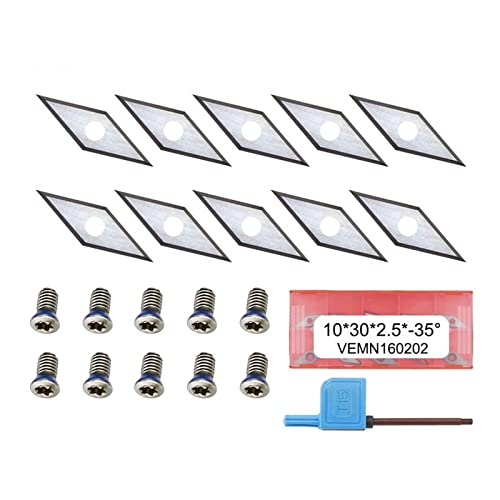 Cortador de carburo para torneado 10 pcs