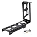 Produktbild JOYKK Metal Grafikkartenhalterung Riser Fixed Vertical ATX Gehäuse PCI-E Interne Halterungen Halter Stent Ständer - Schwarz