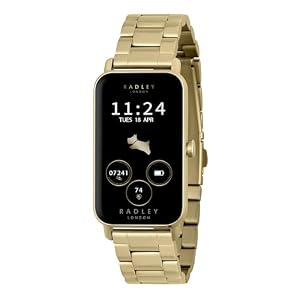 RADLEY Dames Series 21 Smart Horloge met roestvrij stalen diamantvormige lichtgoud vergulde band RYS21-4018
