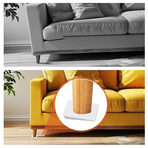 12 Stück Nivellierkeile Möbel, Weiß PVC Tischkeile Stapelbar und Zuschneidbar Möbel Nivellierer Keile Toilette für Wackelige Tische Betten Schränke Unverzichtbar für Heimwerker