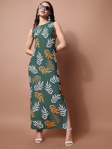 Image of PURVAJA Women's Bodycon Maxi Length Dress (Wini-106-110)