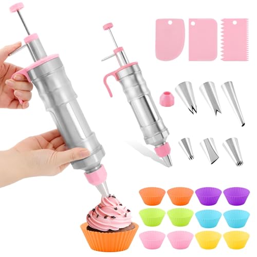 Dessert Decorating Syringe Set with Tips and Bags